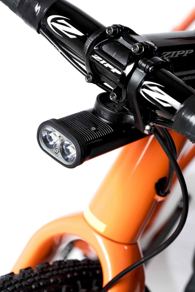 Gloworm alpha mount on bike