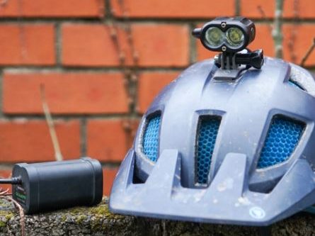 Gloworm x2 bike light helmet mount