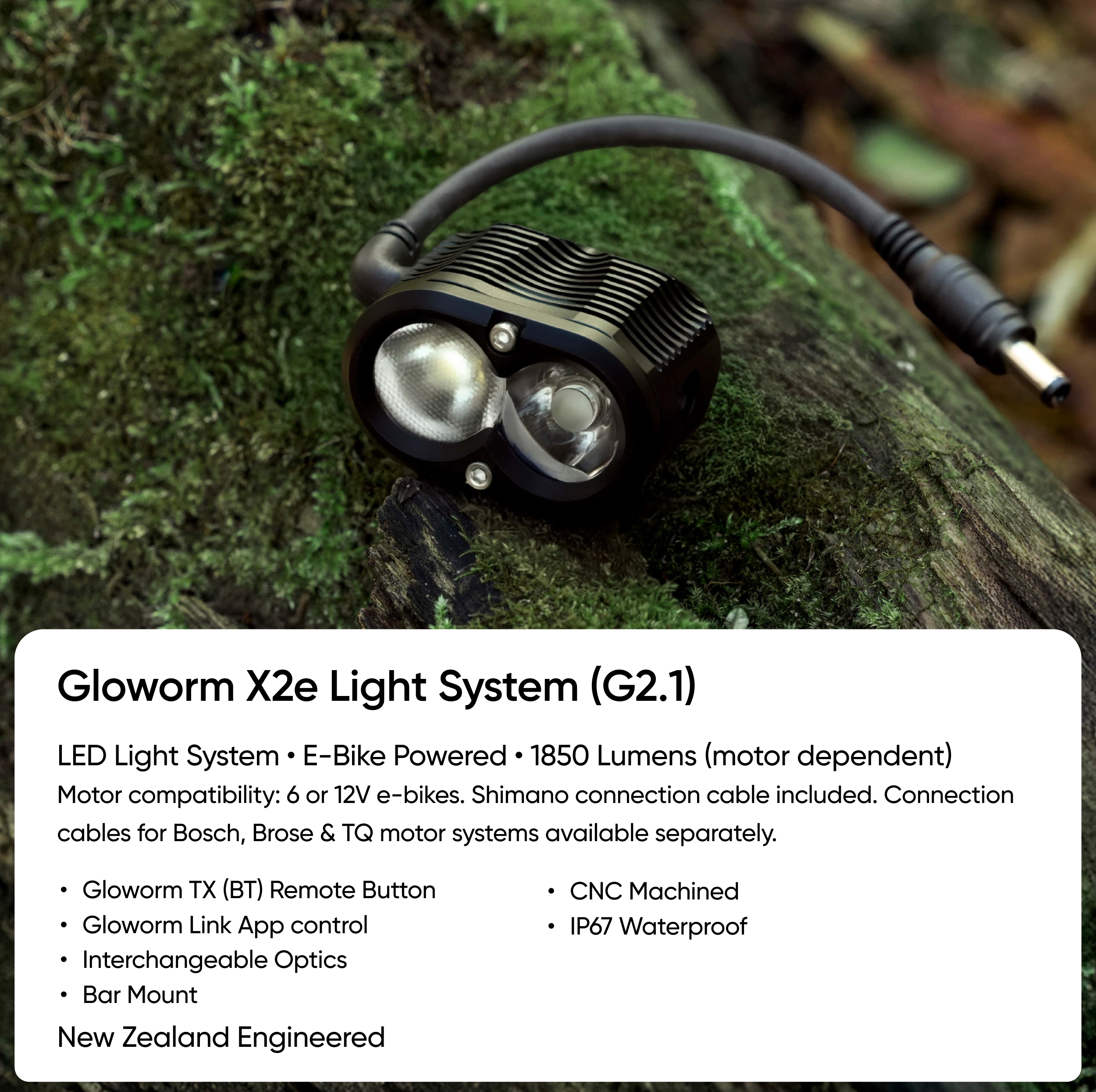 Gloworm X2e E-Bike Light System (G2.1) - Image 2
